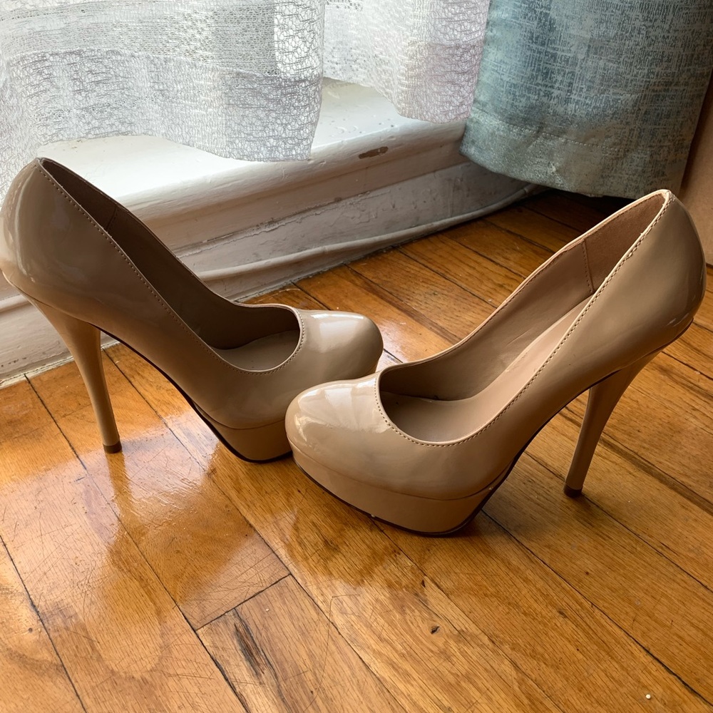 Beige High Heels